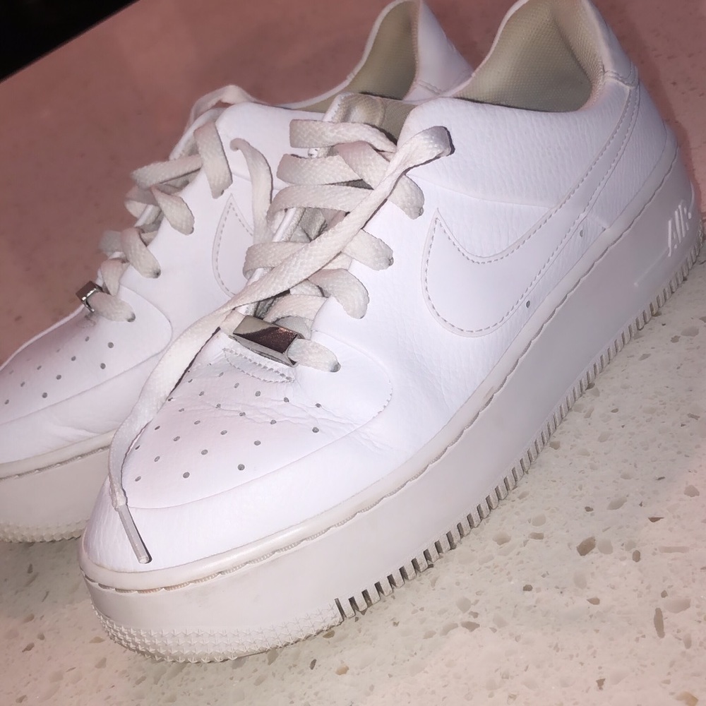 Women’s Nike platform Air Force ones